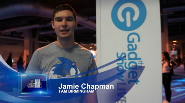 Jamie Chapman of Chapperz TV and I Am Birmingham at Gadget Show Live 2012